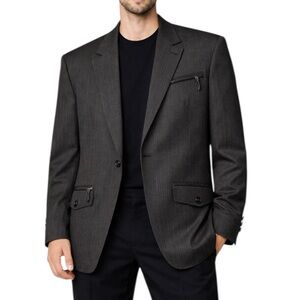 Vintage Diesel Truckistan Blazer Metallic Pinstripe Gorpcore Y2K Brown XXL